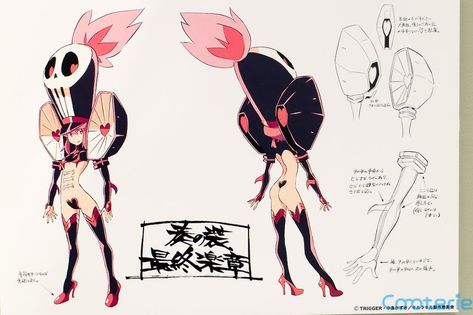 Kill La Kill Art, Artist Tutorials, Character Artwork, Character Model Sheet, Character Model, Model Sheet, Kill La Kill, Drawing Anime Clothes, Character Design Animation