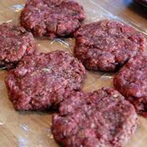 These tasted delicious. I made homemade hamburger buns to eat them on. Perfect for a simple weekday meal. Best Hamburger Recipes, Hamburger Recipes Patty, Homemade Hamburger Buns, Hamburger Meat Recipes, Homemade Hamburgers, Homemade Burgers, Weekday Meals, Hamburger Meat, Hamburger Patties