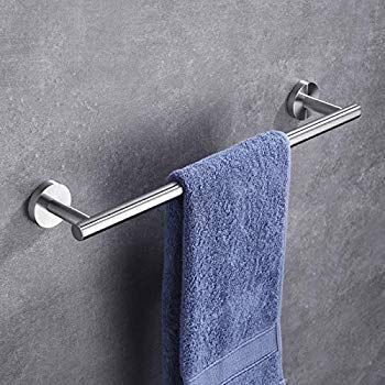 Hoooh Small Kitchen Towel Bar 9" Stainless Steel Cabinet Hand Towel Bar Hanger Rail Towel Rod Round Modern Style Polished Finish, A100L23-CH - - Amazon.com Kitchen Towel Bar, Boys Game Room, Hand Towel Bar, Towel Hangers For Bathroom, Stainless Steel Cabinet, Towel Rod, Stainless Steel Cabinets, Steel Cabinet, Dressing Mirror