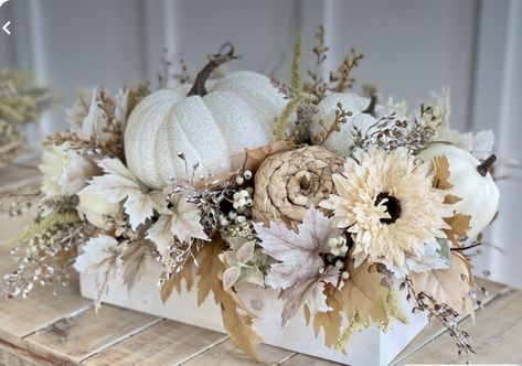 Pantry Solutions, Fall And Halloween Decor, Fall Centerpieces, Custom Pantry, Flower Centerpiece, Large Centerpiece, Fall And Halloween, Fall Farmhouse, Romantic Bedroom