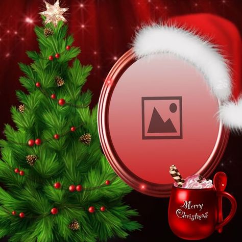 Christmas Badge Starmaker, Christmas Frames For Photos, Christmas Photo Frames, Merry Christmas Photo Frame, Merry Christmas Images Free, Xmas Frames, Facebook Logo, Christmas Logo, Christmas Picture Frames