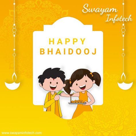 This Auspicious Occasion Strengthen the Bond Between A Brother and Sister... Let's Celebrate Our Special Friendship & Promise, To Be There For Each Other Today and Always! Happy Bhai Dooj!! . . #happybhaidooj #bhaidooj #diwali #bhaidoojspecial #bhai #bhaitika #bhaidoojcelebration #brothersisterlove #indianfestival #bhaiduj #webdevelopmentcompany #swayam #swayaminfotech Brother Sister Cartoon Art, Brother And Sister Anime, Sister Cartoon, Friendship Promise, Happy Bhai Dooj, Handmade Rakhi Designs, Card For Sister, Bhai Dooj, Ganpati Bappa Photo