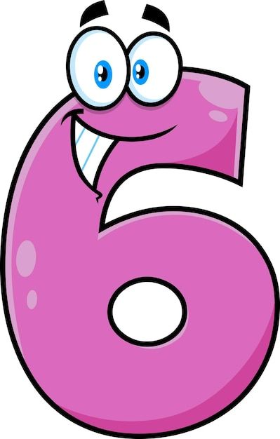 Number Vector, Kindergarden Activities, Number Six, Shapes Preschool, Character Vector, Numbers Preschool, Tree Logos, Math Activities Preschool, Number 6