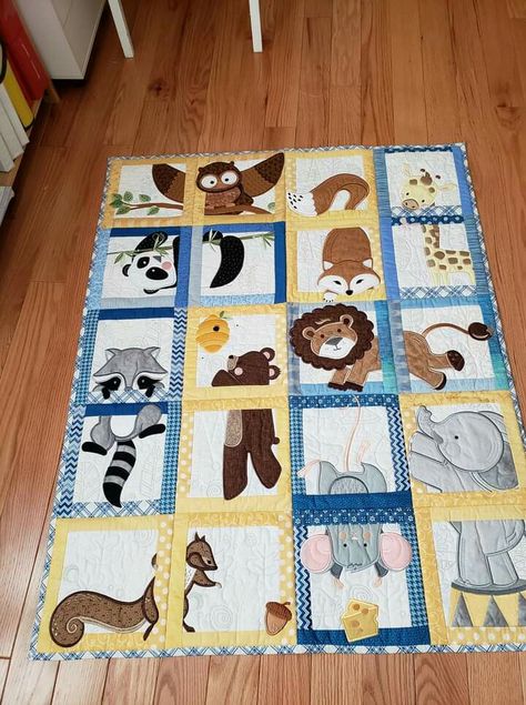 Safari Baby Quilt, Farm Animal Quilt, Baby Boy Quilt Patterns, Amish Quilt Patterns, Pig Quilt, Woodland Baby Quilt, Animal Baby Quilt, Boys Quilt Patterns, Woodland Quilt