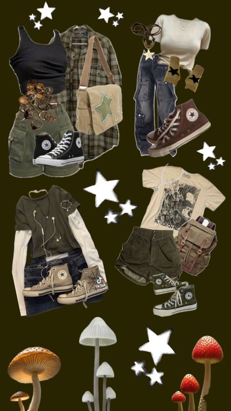 Goblincore Outfits, Cottagecore Outfits, Earthy Outfits, Fashion Inspiration Design, Swaggy Outfits, Vibe Clothes, Really Cute Outfits, Dream Clothes, Grunge Outfits