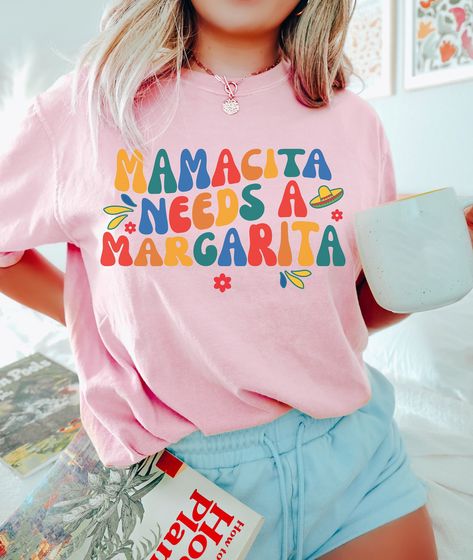 Final Fiesta Bachelorette Party Shirts, Retro Mamacita Needs A Margarita Comfort Colors Shirt, Groovy Mexico Bachelorette, Cinco De Mayo by AsianPoly on Etsy Fiesta Bachelorette Party Shirts, Fiesta Bachelorette Party, Mexico Bachelorette, Fiesta Bridal Shower, Fiesta Birthday Party, Bachelorette Themes, Fiesta Birthday, Bachelorette Outfits, Bachelorette Trip