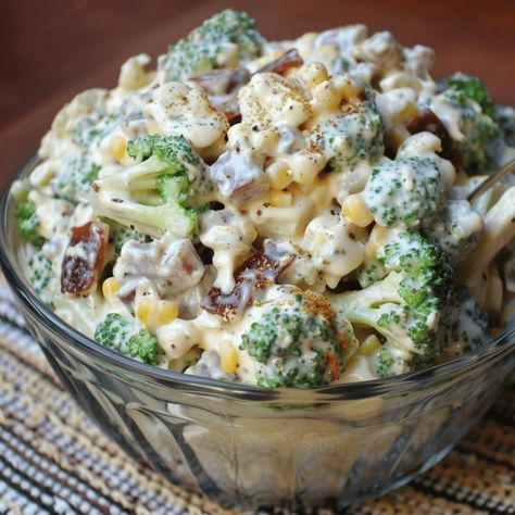 Amish Salad Recipe Broccoli Cauliflower, Amish Broccoli Salad Recipe, Creamy Broccoli Salad With Bacon, Weight Watchers Broccoli Salad, Low Sodium Side Dishes, Brocoli Salad Recipes, Amish Broccoli Cauliflower Salad, Broccoli Apple Salad Recipe, Cauliflower And Broccoli Salad