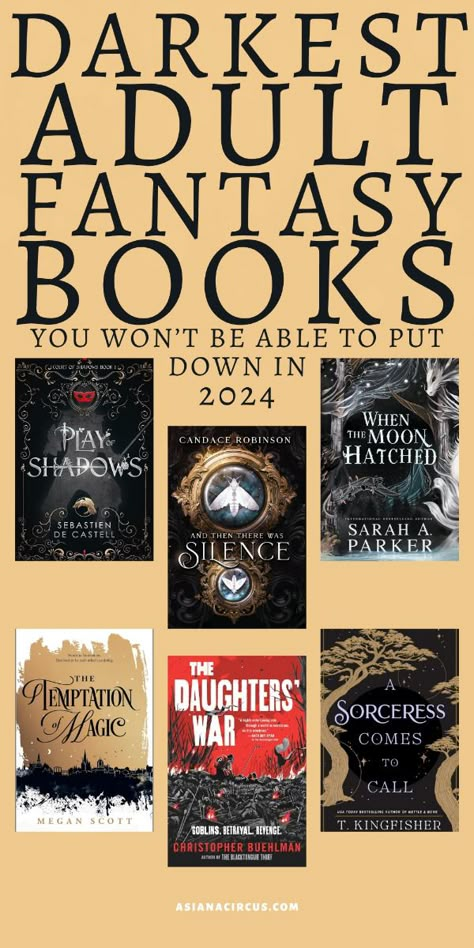 Fantasy books have always transported their readers to wondrous lands and the best dark fantasy books for adults go even further. These stunning adult dark fantasy book series and novels will take you on unforgettable adventures. Gothic Fiction Books, Dark Fantasy Book Recommendations, Romantasy Book Recommendations, Good Fantasy Books, Dark Books Aesthetic, Adventure Romance Books, High Fantasy Books, Dark Fantasy Books, Book Series To Read