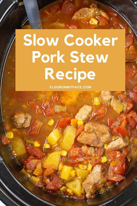 How to make Southwestern Pork Stew. Low Calorie Stew, Pork Stew Meat Recipes, Crock Pot Ideas, Cubed Pork, Pork Stew Meat, Pork Soup Recipes, Slow Cooker Stew Recipes, Pork Stew Recipes, Crockpot Stew