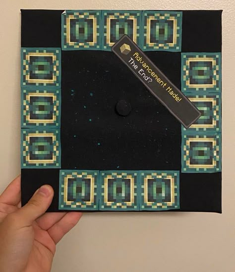 I made a Minecraft themed graduation cap, seeing as it’s the “End” of the school year: Minecraft Minecraft Graduation Cap, Funny Graduation Cap Decoration, Senior Year Diy, Funny Graduation Caps, Creative Graduation Caps, Grad Diy, College Grad Cap Ideas, Graduation Cap Decoration Diy, High School Graduation Cap