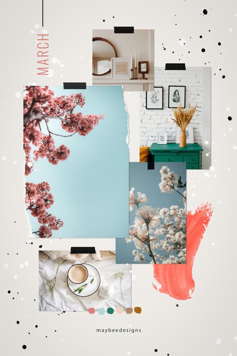 Interior Designer Mood Board, Mood Board Flowers, Spring Mood Board Aesthetic, Event Mood Board, Flower Mood Board, Art Mood Board, Spring Mood Board, Spring Moodboard, Spring Board