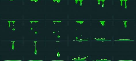 Slime Animation, Monster Animation, Games Background, Monster Font, Slime Games, Animation Tips, Macro Pictures, Green Slime, Halloween Menu