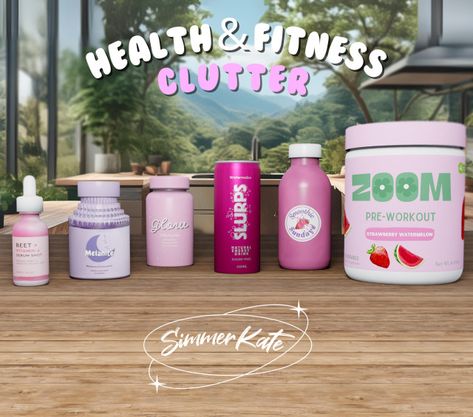 Health & Fitness Clutter Sims 4 Kitchen, Sims Baby, Sims 4 Traits, Sims 4 Family, Play Sims 4, The Sims 4 Pc, Sims 4 Bedroom, Sims 4 Clutter, Free Sims 4