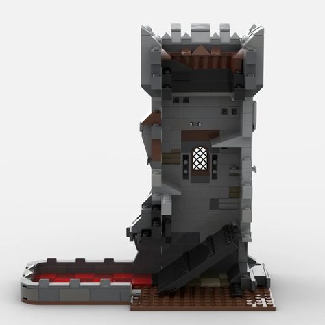 Lego Dice Tower Instructions, Lego Dnd Dungeons And Dragons, D&d Dice Tower, Dnd Lego Ideas, Lego Dice Tower, Dice Tower Ideas, Dice Tower Diy, Diy Dice Tower, Dnd Dice Tower