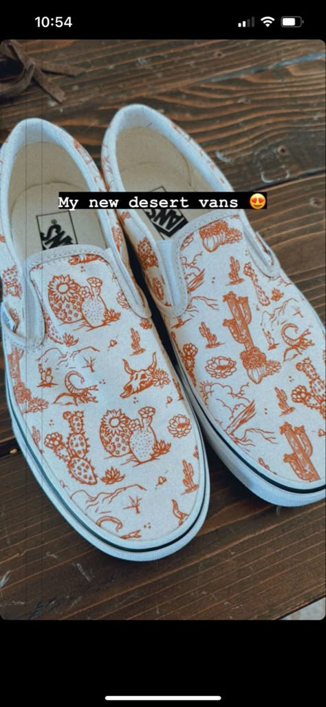 Western punchy vibe vans #western #vansshoes #punchy Western Air Force Ones, Western Shoes Sneakers, Cute Western Shoes, Western Vans Outfit, Western Shoes Womens, Western Painted Shoes, Western Painted Vans, Western Vans, Punchy Aesthetic