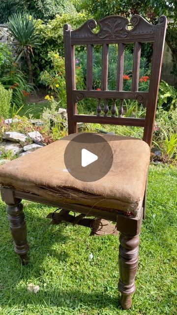 Donna Rogers on Instagram: "So it’s been another emotional rollercoaster of a week here - that seems to be our norm at the moment. 😕
But something good that’s happened is the transformation and repurposing of this chair. We picked it and 2 of its companions up for free last week courtesy of someone on Facebook marketplace … and here’s what I’ve done with the first one. 

#furnituremakeover #repurposed #repurposedfurniture #gardeninspiration #reducewaste #reuse #gardendecor #revivedsplymouth" Old Chairs Repurposed, Old Chair Renovation, Chair Repurposed Diy Upcycle, Repurposed Chairs Upcycling, Chair Restoration, Repurposed Wooden Chairs, Old Chairs Repurposed Diy Projects, Chair Restoration Walmart, Chair Repair Rush Seating