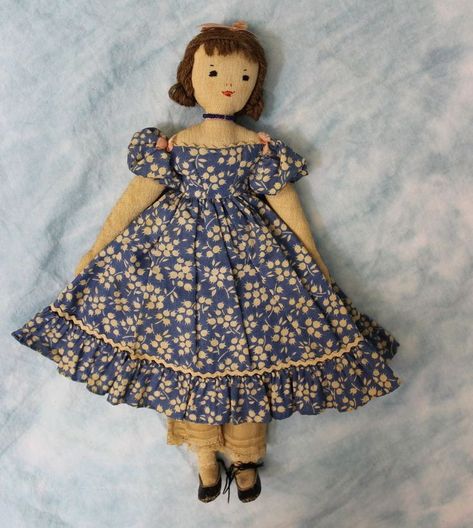 Muslin Doll, Sew Doll, Baby Doll Pattern, Cloth Dolls Handmade, Embroidered Face, Doll Painting, Doll Quilt, Rag Dolls, Tiny Dolls