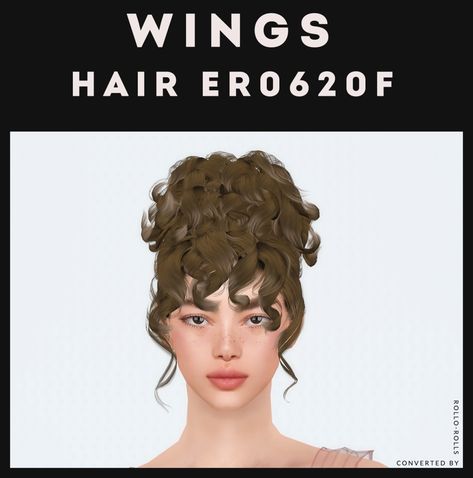 Sims 3 CC Finds : rollo-rolls: Wings ER0620F (Frizzled Updo Hair):... Sims 3 Black Hair, Sims 3 Cc Clothes, Sims 4 Curly Hair, Girls Updo, Retro Curls, Hair Wings, Sims 3 Cc Finds, Sims 3 Mods, Sims Stories