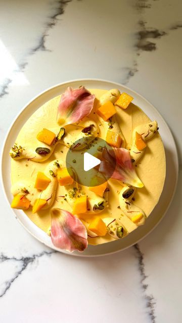 Mango Saffron Cake, Cake Soak, Mascarpone Icing, Saffron Milk, Saffron Cake, Mango Pulp, Whole Milk, Cake Flour, My Childhood