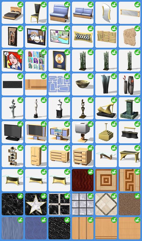 Mod The Sims - *11/5/21 UPDATE* The Sims 4 Glamour Life Stuff! Sims 4 Conversion Cc, Sims 4 Ultimate Collection, Sims 4 Glamour Cc, Luxury Sims 4 Cc, Mods Ts4, Sims 4 Challenges, Luxurious Furniture, Sims Packs, Pelo Sims