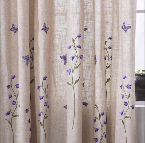 Custom Made Size: if you need custom made size, please contact us. About the product: 1. Material : linen 2. Product Size: listed on website 3. Color: as picture 4.Shadow ability: 40%--70% Function: There are two types of curtain, one is Hooked, another one is Grommet Size description: We usually recommend that you get curtains that are 0.5-1 times larger than the window. The curtains will look beautiful and have some folds. Example: If the width of the window is 100 cm, then curtains with a wid Embroided Curtains, Wildflower Curtains, Cottagecore House Decor, Shadow Ability, Sheer Flower Curtains, Linen Curtains Bedroom, Grommet Size, Embroidery Curtains, Blue Embroidered Curtains