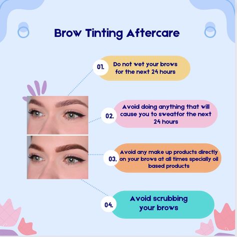 Keep your freshly tinted brows looking fabulous with these aftercare tips.  Your brow game is strong, and we're here to help you make it last!
#browtinting #aftercaretips #eyebrowgoals Brow Tint Aftercare, Tinted Brows, Eyeshadow Styles, Eyeliner Techniques, Eyebrow Tint, Hair Salon Business, Embrace Natural Beauty, Brow Tint, Makeup Brushes Guide