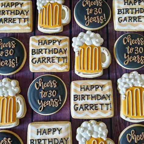 Beer Cakes For Men, Beer Themed Birthday Party, Beer Cakes, Beer Cookies, Birthday Beer Cake, Beer Birthday Party, Beer Cake, Beer Theme, Beer Birthday