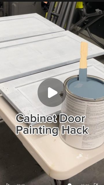 Ashley French | DIY on Instagram: "Cabinet door painting hack! 🎨✨ If you are removing existing cabinets to paint them, you’ll want to install them back in their original place after painting. This is my tip to marking the doors and knowing where they go when it’s time to hang them again. 
.
I’m using the @ryobitoolsusa USB Lithium Rotary Tool! 
.
Save this for the future or send it someoneone who might be painting cabinet doors! 
.
Follow me @mrsashleyfrench to see this camper renovation and other doable DIY projects! 
.
#diy #diyprojects #paintingcabinets #kitchencabinets #diycabinets #homereno #kitchenrenovation #camperrenovation" How To Paint Camper Cabinets, Cupboard Door Makeover, Door Cabinet Ideas, Kitchen Door Makeover, How To Make Cabinet Doors, Cupboard Doors Makeover, Remove Cabinet Doors, Painting Cabinet Doors, Homemade Cabinets