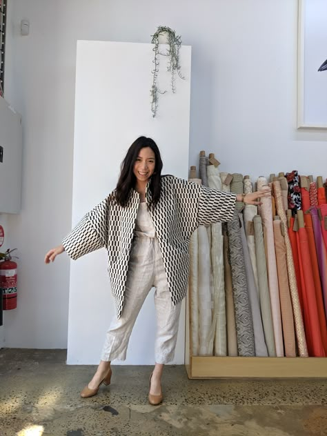 Pattern Review: Sapporo Coat by Papercut Patterns Sapporo Coat, Upcycle Kimono, Zebra Fabric, Papercut Patterns, Quilt Coat, Kimono Coat, Better Late Than Never, Jacket Pattern Sewing, Kimono Pattern