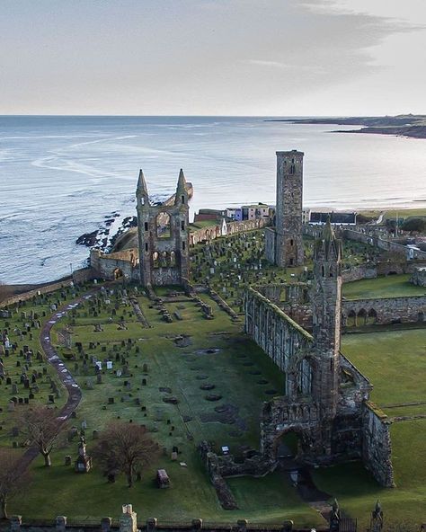 St Andrews Cathedral, Scotland Aesthetic, St Andrews University, St Andrews Scotland, Saint Andrews, Scotland Forever, Permanent Vacation, Castle Mansion, And So It Begins