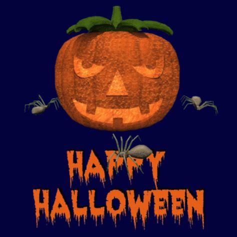 Happy Halloween Pumpkin Halloween Spiders GIF - Happy Halloween Pumpkin Halloween Spiders 3D Gifs Artist - Discover & Share GIFs Happy Halloween Gif, Halloween Live Wallpaper, Morning Thursday, Halloween Spiders, Happy Halloween Pumpkin, Halloween Wallpaper Cute, Halloween Photo, Halloween Gif, Gif Photo