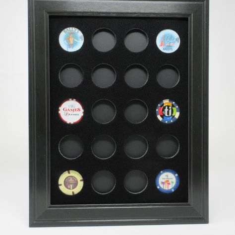 Casino Poker Chip Display Frames Choose from 5 sizes: 12, 20, 35, 63, or 99 Chips (NOT included) https://www.gamesandframes.com/product-page/casino-chip-display-frames Poker Chip Display, Chip Display, Display Frames, Poker Chip, Casino Poker, Casino Chips, Poker Chips, Product Page, Poker