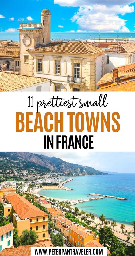 11 Prettiest Small Beach Towns in France Nice France Beach, South Of France Beach, Beaches In France, French Beaches, Uzes France, Adventures Quotes, Beach In France, Beziers France, South Of France Travel