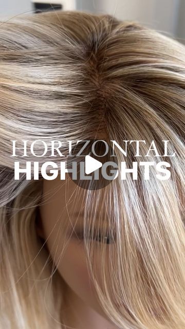 CARLY  ZANONI • Color & Placement Expert For Hairstylists on Instagram: "Horizontal foiling was hard for me!!   ✅ But first: want to know more about how I started to become more efficient PLUS my favorite placement that saves me 30 minutes? Comment 30 minutes and I’ll send you my FREE masterclass!!   Horizontal highlight foils made me nervous because I never knew what to do at the part. Do I do two back to back foils? Do I space them out, do I leave a veil on each side of the part!?   Here’s what helped me:  👉🏼 take a section that includes the hair on each side of the part (about 1.5 to 2 inches on each side) 👉🏼 start on one side of the section and work up through the section, spacing the foils out evenly when you get near the part  👉🏼 I don’t overthink exactly where the part is or a Blonde Foiling Techniques, Horizontal Vs Vertical Highlights, Horizontal Foil Placement, Back To Back Highlights, Highlight Foil Patterns, Foil Placement For Highlights, Micro Slice Highlights, Horizontal Highlights Hair, Herringbone Foil Placement