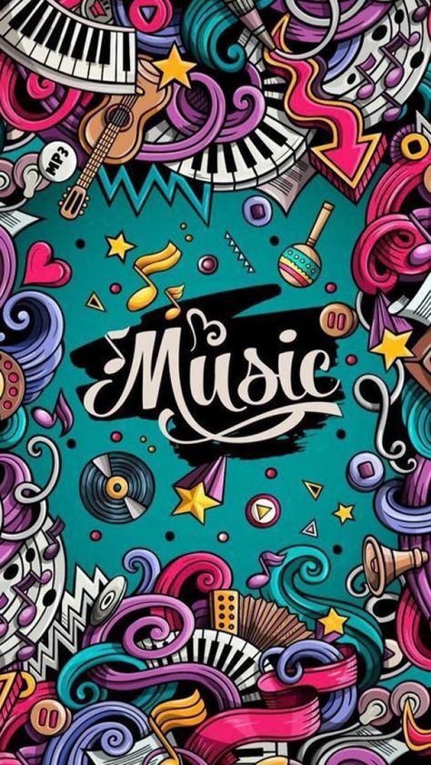 Music Art Painting, Music Therapist, Graffiti Wallpaper Iphone, Instrumental Music, Cellphone Wallpaper Backgrounds, Music Artwork, Pop Art Wallpaper, Music Images, Between Us