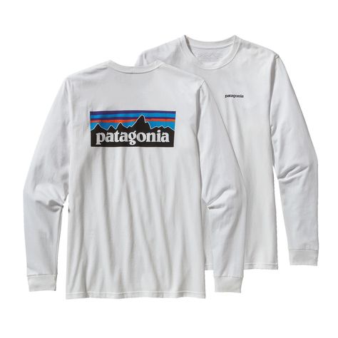 The classic P-6 logo endures. Check out our Men's Long-Sleeved P6 Logo Cotton T-Shirt at Patagonia.com. Made with 100% organic cotton. 6 Logo, Patagonia Long Sleeve, Outfit Jeans, Men's Shirts, T Shirts With Sayings, Nike Shorts, Mens Graphic Tee, Logo Tees, Shirts With Sayings