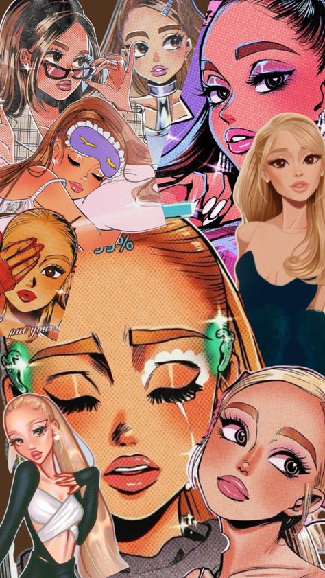 Ariana Grande Anime Wallpaper, Ariana Grande Wicked, My Everything Ariana Grande, What Are U Doing, Ariana Grande Anime, Ariana Grande Wallpaper, Elizabeth Gillies, Ariana G, Eternal Sunshine