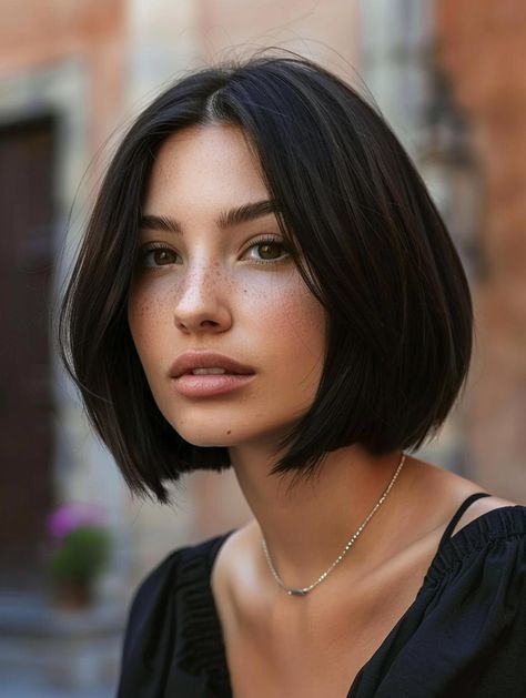 Best Bob Haircuts for Thick Hair Textured Bob For Thick Hair, Power Bob Haircut, Short Haircuts For Thick Hair Women, Bob Cut Hairstyles Short, Short Haircuts Thick Hair, Thick Hair Styles Short, Thick Hair Short Haircut, Bob Haircut Thick Hair, Shorter Haircuts For Women