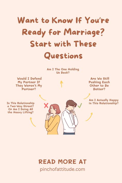 💖 Thinking about marriage? 💍 Don’t skip asking yourself these before getting married questions! From emotional readiness to shared values, knowing the questions to ask yourself before marriage will help you decide if you're ready for this lifetime commitment. 👫 #QuestionsToAskYourselfBeforeMarriage #WhatQuestionsToAskBeforeMarriage #BeforeYouGetMarriedQuestions How To Fix Marriage, Before Getting Married, Ready For Marriage, Tough Conversations, Relationship Counselling, Two Way Street, Questions To Ask Yourself, Healthy Relationship Tips, Before Marriage