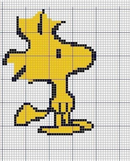 Woodstock Cross Stitch Snoopy, Snoopy Cross Stitch, Peanuts Woodstock, Embroidery Tips, Pixel Crochet, Cross Stitch Christmas Ornaments, Disney Cross Stitch, Cross Stitch Baby, Pixel Pattern