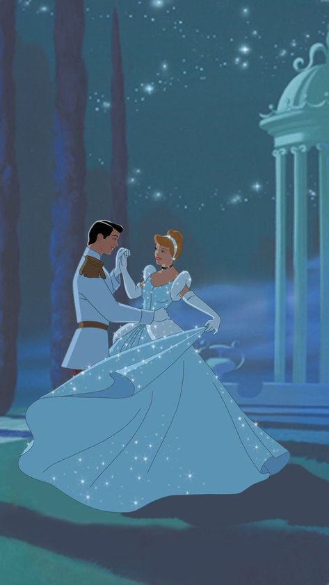 Cinderella And Prince Charming Wallpaper, Light Blue Disney Aesthetic, Cinderella Core Aesthetic, Cinderella Phone Wallpaper, Lilly James Cinderella, Disney Romance Aesthetic, Blue Movie Aesthetic, Old Disney Aesthetic Wallpaper, Cinderella Wallpaper Aesthetic