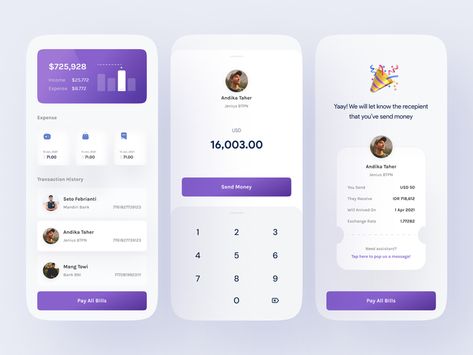 Transfer Money Design, Mobile Payment Design, Mobile App Ui Design Inspiration, Mobile Application Ui, Fintech App, Application Ui Design, App Ui Design Inspiration, Point Of Sale System, Apps Ideas