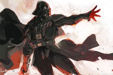 Darth Vader Anakin Vader, Star Wars Anakin, Karakter Disney, Star Wars Drawings, Star Wars Wallpaper, Star Wars Artwork, Star Wars Fan Art, Star Wars Images, Star Wars Pictures