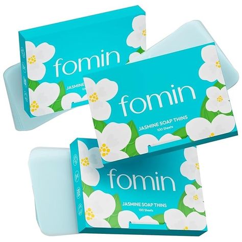 Amazon.com : FOMIN - Antibacterial Paper Soap Sheets for Hand Washing - (300 Sheets) Jasmine Portable Travel Soap Sheets, Dissolvable Camping Mini Soap, Portable Hand Soap Sheets : Beauty & Personal Care Soap Sheets, Paper Soap, Travel Soap, Mini Soaps, Portable Travel, Hand Washing, Hand Soap, Beauty And Personal Care, Eco Friendly