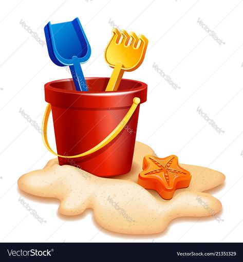 Bucket Illustration, Cornhole Diy, Summer Clip Art, Sand Bucket, Corn Hole Diy, Gumball Machines, Diy Beach, Summer Clipart, Surf Boards