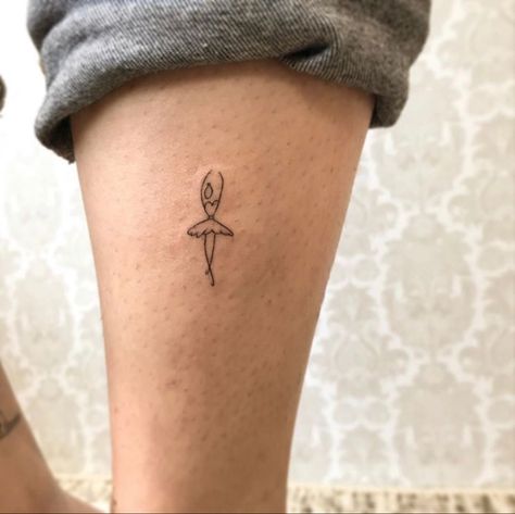 Mini Dance Tattoo, Dancer Line Tattoo, Meaningful Dance Tattoos, Tiny Ballerina Tattoo, Ballerina Shoes Tattoo, Tiny Dancer Tattoo Elton John, Ballet Slippers Tattoo, 12 Dancing Princesses Tattoo, Tattoos For Dancers