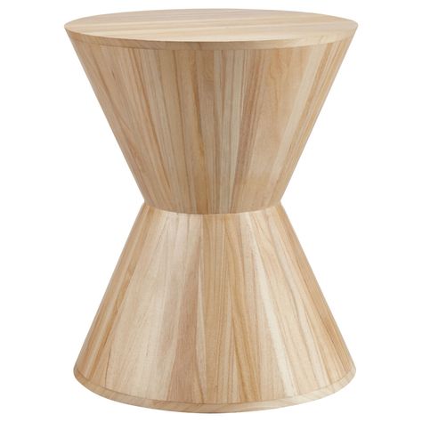 Hourglass Side Table, Decorative Stand, Wood Accent Table, Planter Table, Wooden Side Table, Modern Tiny House, Metal Side Table, Fabric Ottoman, Hourglass Shape