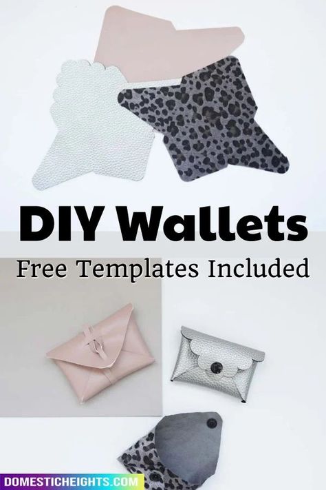 Cricut Leather Projects, Diy Wallets, Diy Leather Wallet Pattern, Diy Leather Feather Earrings, Leather Wallet Template, Wallet Pattern Free, Cricut Leather, Wallet Template, Diy Leather Wallet