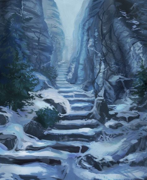 Fantasy Mountains, Icewind Dale, Rpg Map, Mountain Pass, Fantasy City, Fantasy Places, Fantasy Setting, Fantasy Map, Wow Art