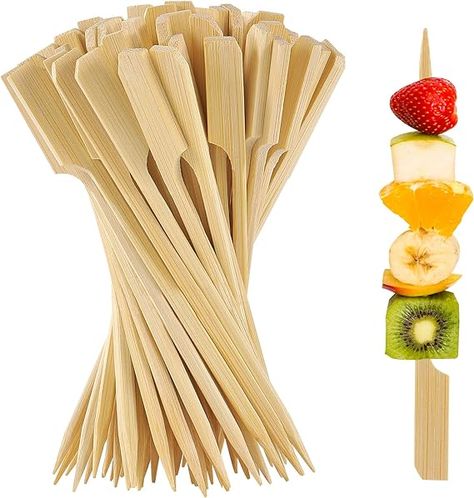 Wooden Skewers, Skewer Appetizers, Fruit Kabobs, Cocktail Picks, Bride Jewelry, Gold Bride Jewelry, Skewers, Sandwiches, Snacks